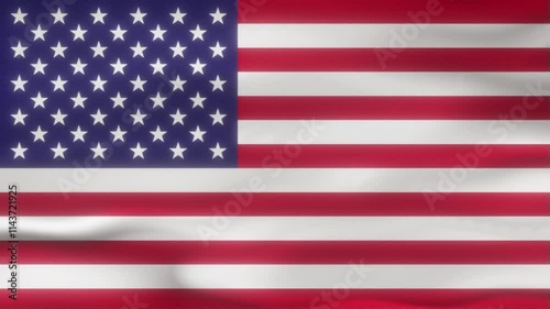 USA flag with textured ripples and vibrant colors