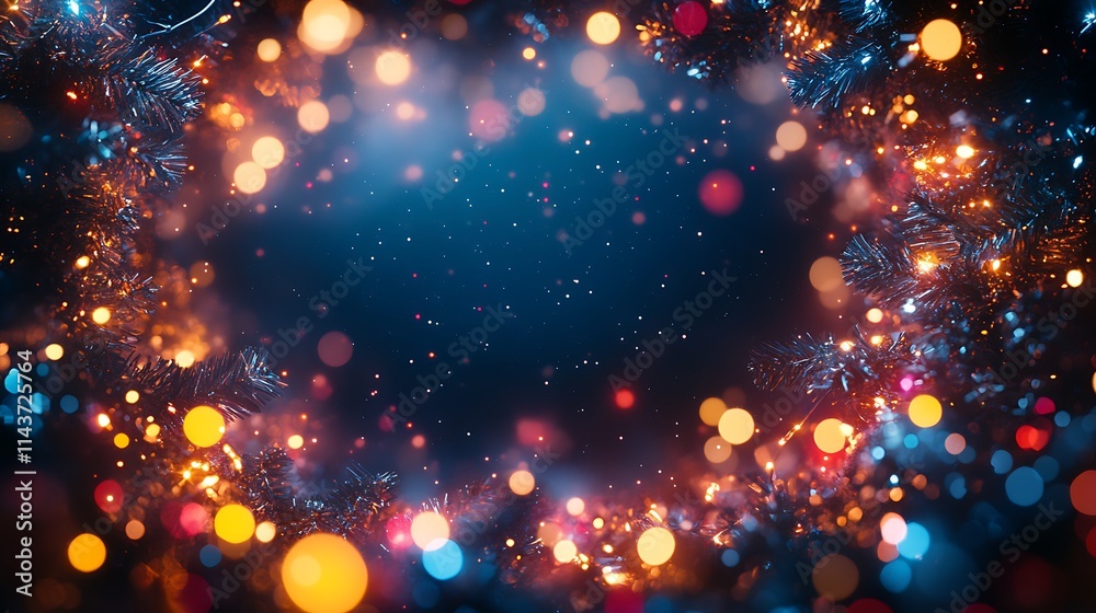 Festive lights display celebratory event abstract background night Festive lights display celebratory event abstract background night