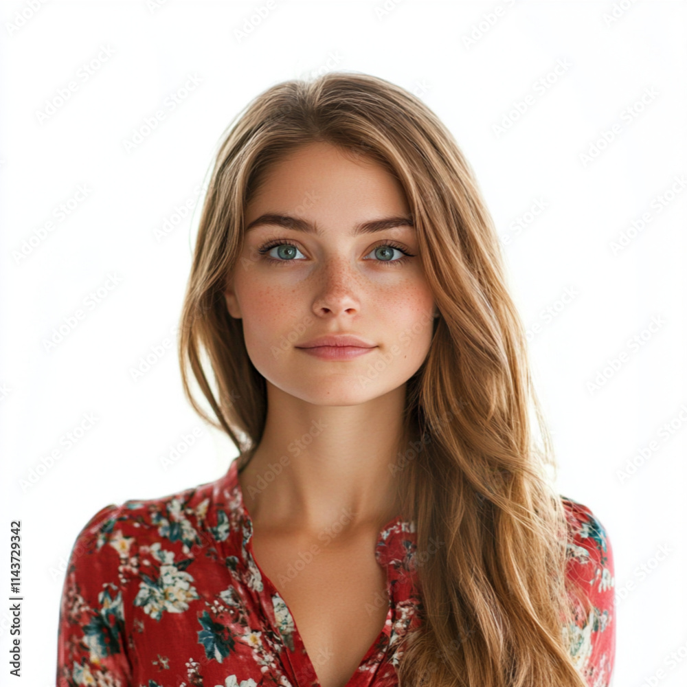 25 year old very attractive Female looking bored. Isolated, white background. 25 year old very attractive Female looking bored. Isolated, white background.
