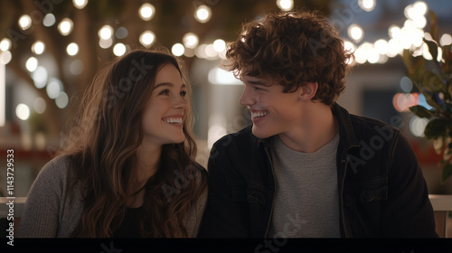Nighttime Romance Under Fai...