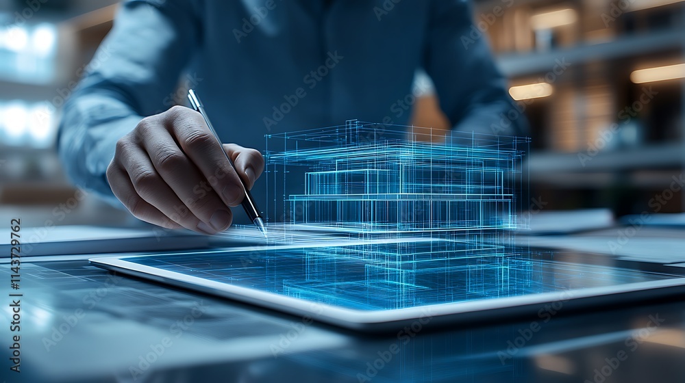 Modern digital architecture design in office technology Modern digital architecture design in office technology