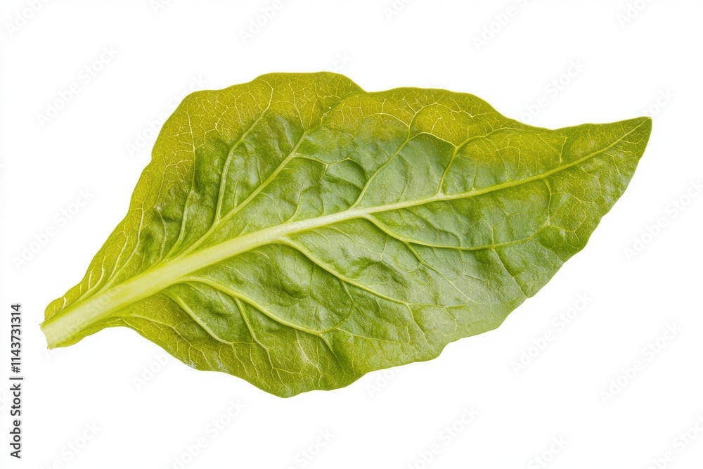Fresh green lettuce leaf isolated on white background Fresh green lettuce leaf isolated on white background