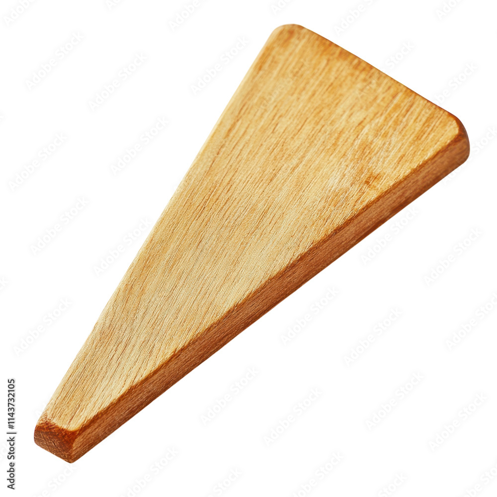 Wooden Wedge for Construction or Home Improvement Projects on transparent background Wooden Wedge for Construction or Home Improvement Projects on transparent background