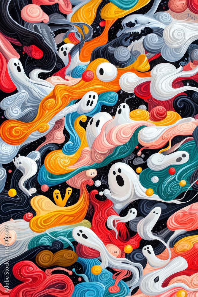 Whimsical Ghostly Nebula. Whimsical Ghostly Nebula.