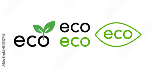 eco文字のバリエーションセット
