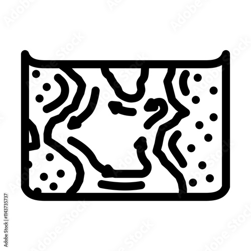 map of ocean currents world ocean line icon vector. map of ocean currents world ocean sign. isolated contour symbol black illustration