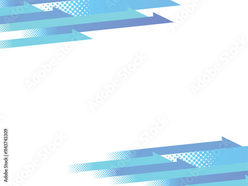 右上がり青色矢印の背景