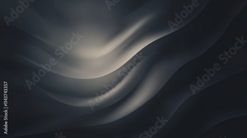 Wallpaper Mural Abstract black gradient background with smooth waves and modern luxury feel Torontodigital.ca