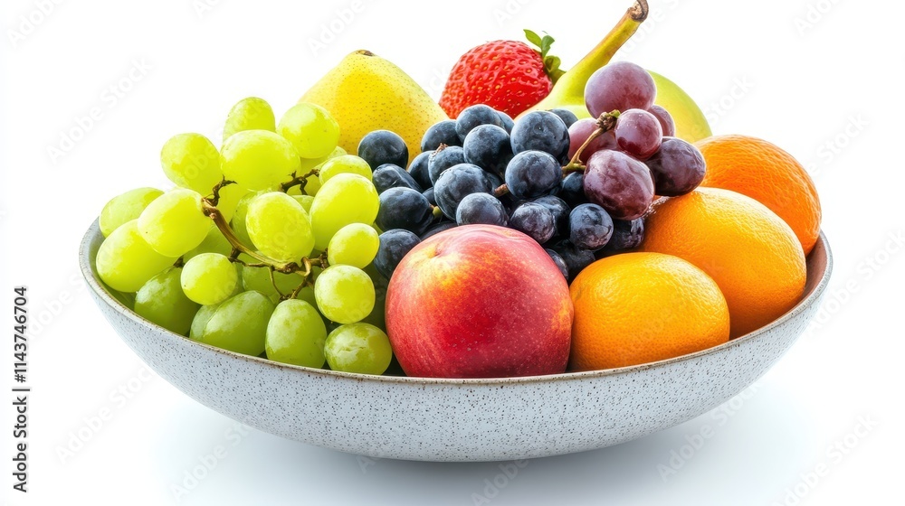 Fruit bowl on white isolated background Fruit bowl on white isolated background