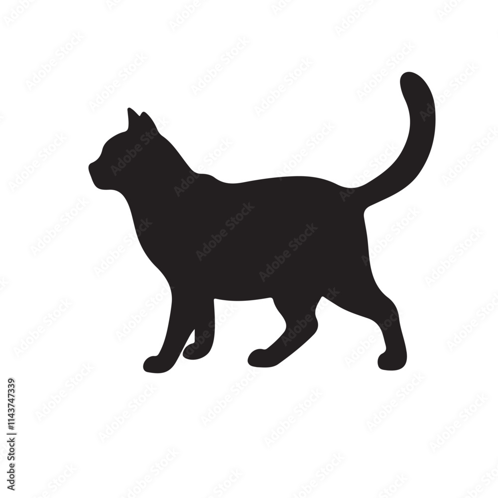 cat set silhouette vector image cat set silhouette vector image