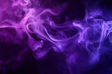 Skull purple smoke ethereal mystical dark background swirling vapor eerie supernatural