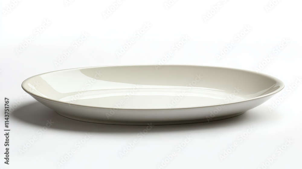 Serving platter on white isolated background Serving platter on white isolated background