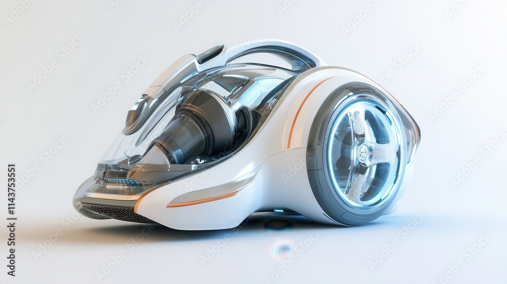 Futuristic Ergonomic Vacuum Cleaner Design Concept Futuristic Ergonomic Vacuum Cleaner Design Concept