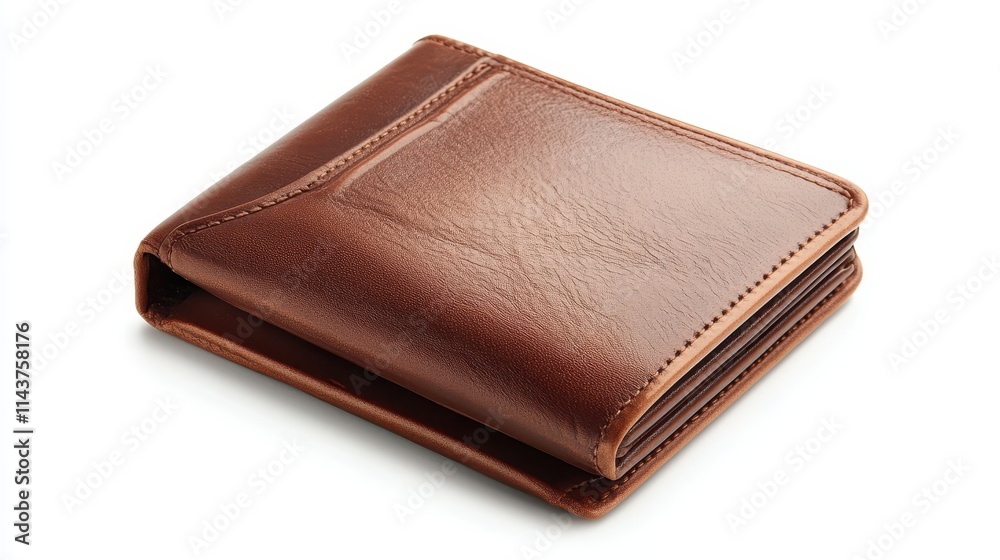 wallet leather on white isolated background wallet leather on white isolated background