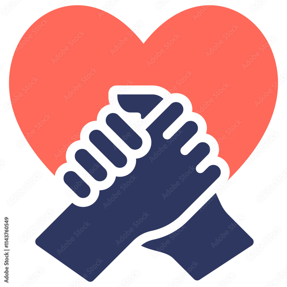 Obraz premium Mutual Aid Icon