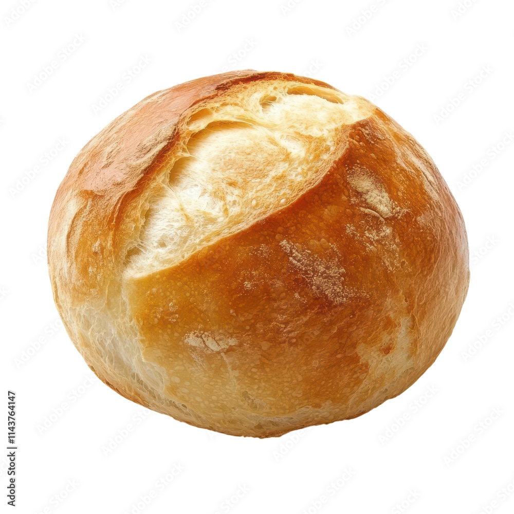 Freshly Baked Bread Roll Isolated on a White Background for Culinary Art and Recipes and Transparent background. Freshly Baked Bread Roll Isolated on a White Background for Culinary Art and Recipes and Transparent background.