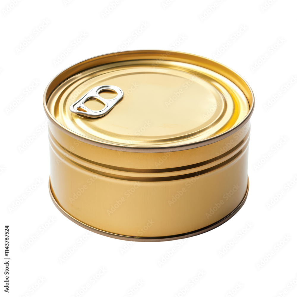 High-Quality Image of Canned Food Tin Isolated on White Background for Culinary and Nutritional Presentations and Transparent background. High-Quality Image of Canned Food Tin Isolated on White Background for Culinary and Nutritional Presentations and Transparent background.