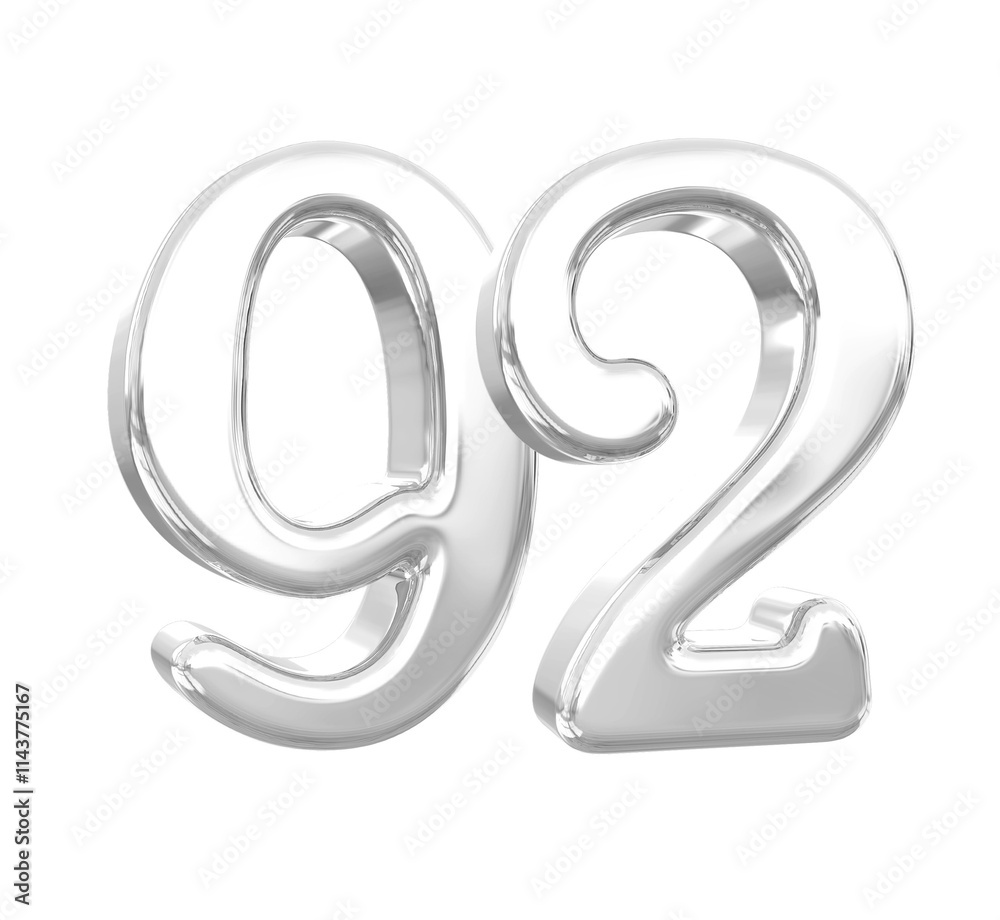 Silver Number 92 Silver Number 92