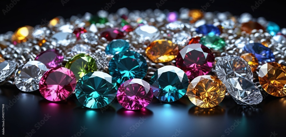 Christmas blue diamonds lights, glowing bokeh, festive background Christmas blue diamonds lights, glowing bokeh, festive background