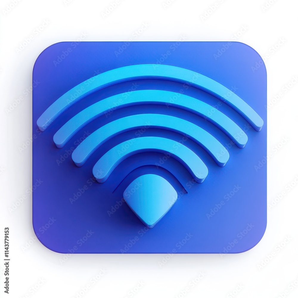 Blue 3d wifi icon, isolated on white background --style raw --v 6.1 Job ID: 78ad63e1-37c0-40e4-8ce7-92d4e2dcf3fe Blue 3d wifi icon, isolated on white background --style raw --v 6.1 Job ID: 78ad63e1-37c0-40e4-8ce7-92d4e2dcf3fe