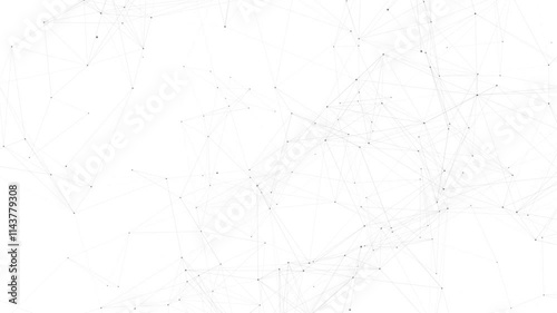 line connect network animation on white background. Line technology data connection and business background	