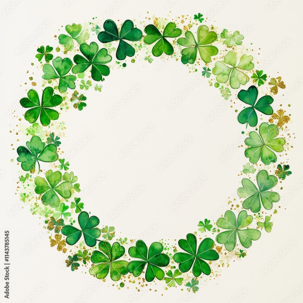 Frame St. Patrick's Day background with copy space