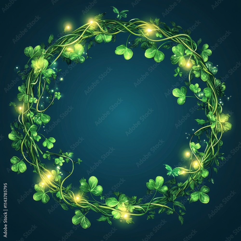 Frame St. Patrick's Day background with copy space Frame St. Patrick's Day background with copy space