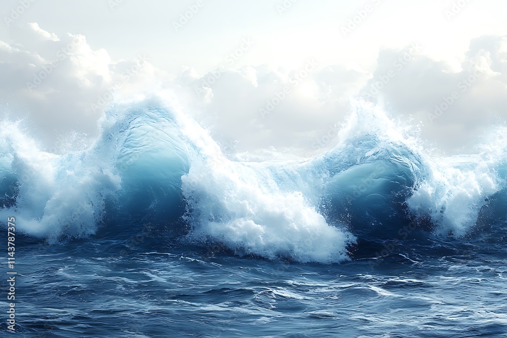 Sea wave transparent background Sea wave transparent background