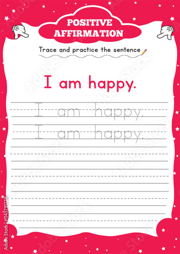 positive affirmation worksheets for kids 