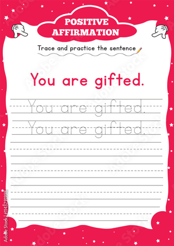 positive affirmation worksheets for kids 