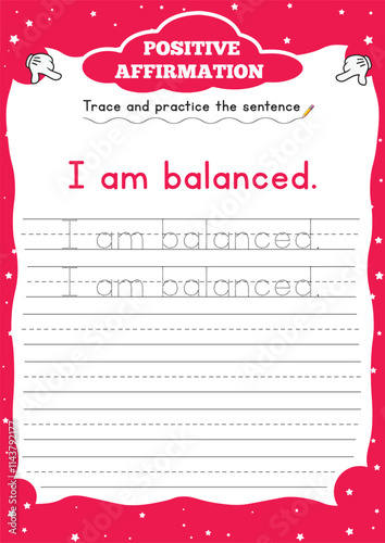 positive affirmation worksheets for kids 
