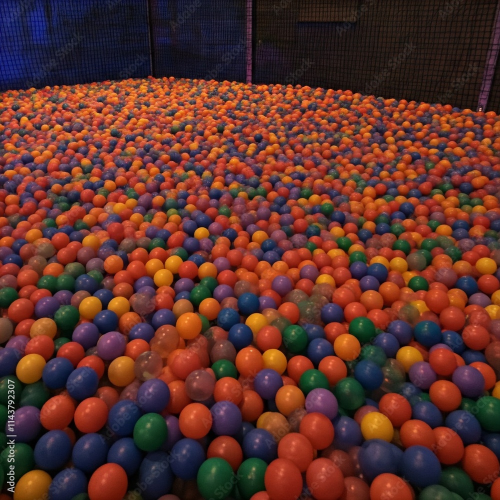 Fototapeta premium A massive children's ball pit area.