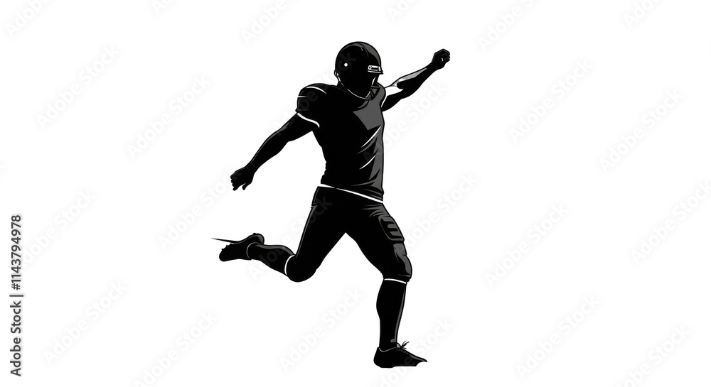 football player in action, Silhouette isolated background, Vector football (soccer) player silhouette with ball isolated football player in action, Silhouette isolated background, Vector football (soccer) player silhouette with ball isolated