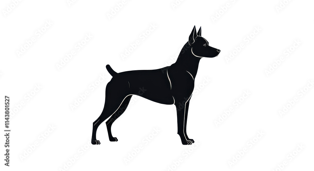 Pet Dog Icon symbol Black Silhouette isolated background Pet Dog Icon symbol Black Silhouette isolated background
