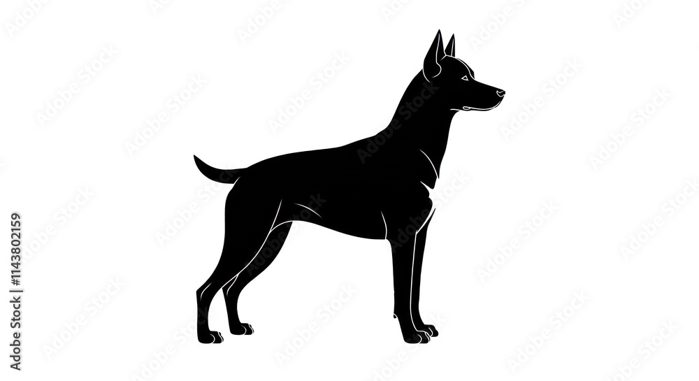 Pet Dog Icon symbol Black Silhouette isolated background Pet Dog Icon symbol Black Silhouette isolated background