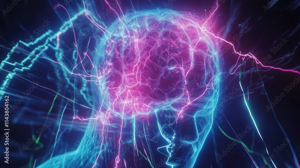 A digital abstract representation of futuristic holograms, floating and shifting across the screen.