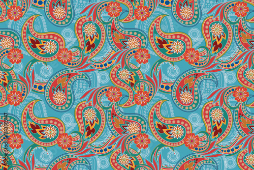 seamless pattern with paisley