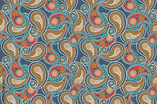 seamless pattern with paisley