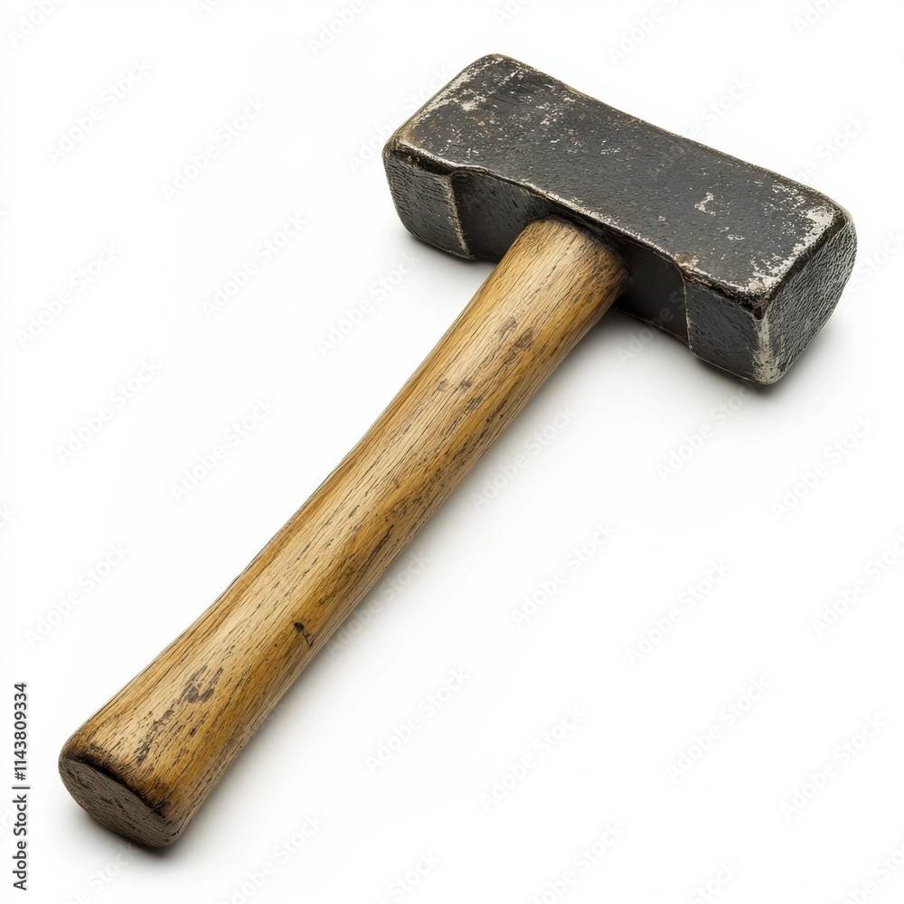 Used sledge hammer isolated on white background Used sledge hammer isolated on white background
