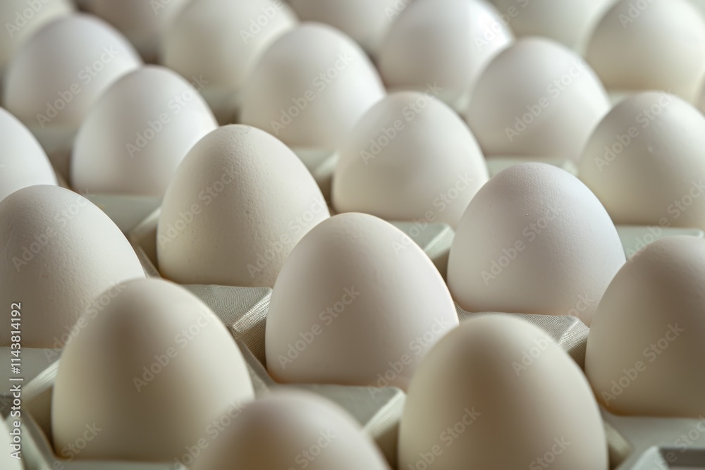 Numerous eggs arranged in a checkerboard pattern. Soft studio lighting, 50mm macro lens. Numerous eggs arranged in a checkerboard pattern. Soft studio lighting, 50mm macro lens.