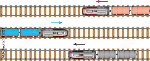 Physics lesson speed question. Trains moving on rails.
