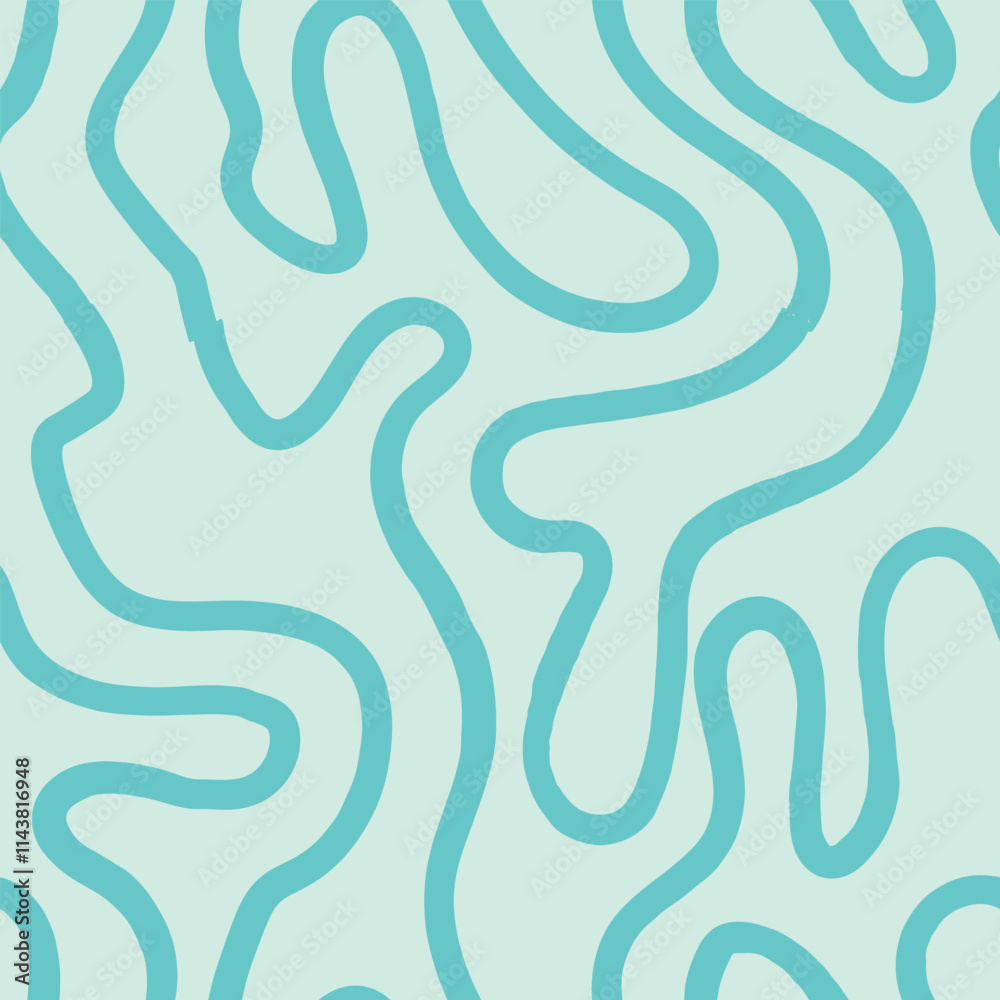 Seamless abstract pattern with squiggles and scribbles. Weaved curved lines. Chaotic ink scribbles decorative texture. Messy doodles, wavy and curly lines. Seamless abstract pattern with squiggles and scribbles. Weaved curved lines. Chaotic ink scribbles decorative texture. Messy doodles, wavy and curly lines.
