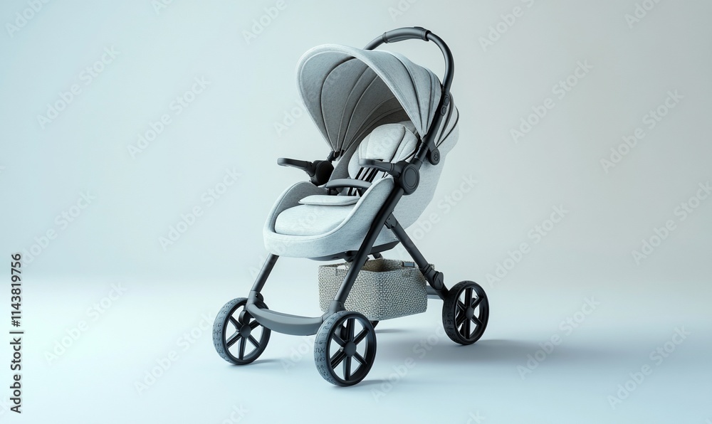 A modern baby stroller designed for comfort and convenience.