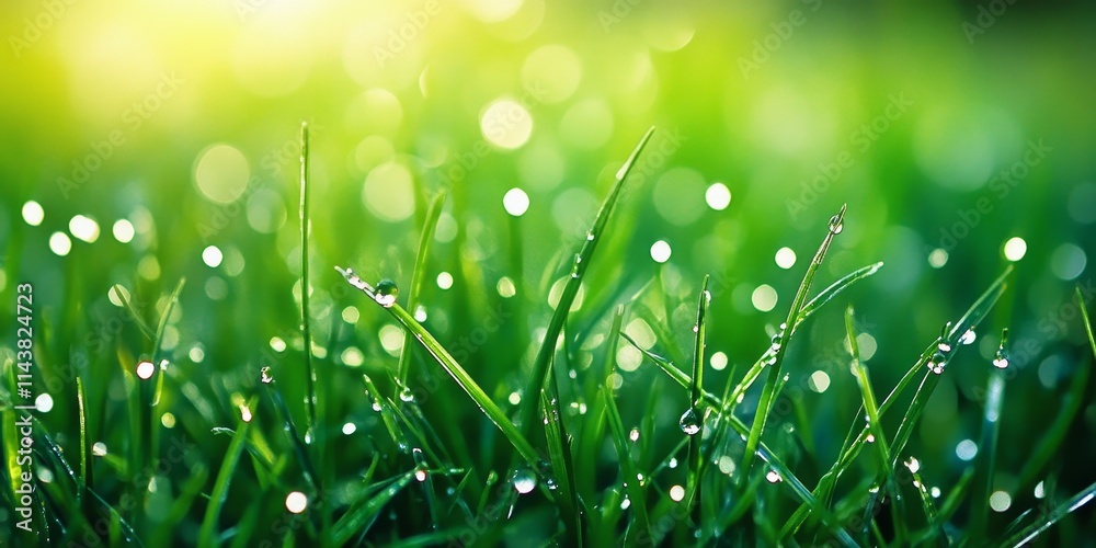 Lush green grass adorned with sparkling drops of dew creates a refreshing scene. The green grass glistens in the light, showcasing the beauty of nature s delicate dewdrops on green grass. Lush green grass adorned with sparkling drops of dew creates a refreshing scene. The green grass glistens in the light, showcasing the beauty of nature s delicate dewdrops on green grass.