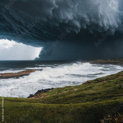 Storm hitting coast