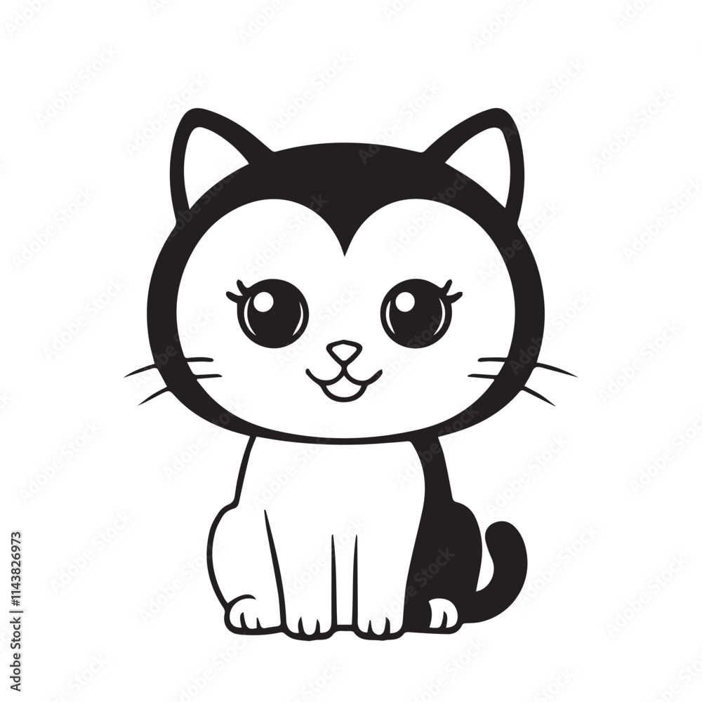 Obraz premium cat silhouette vector