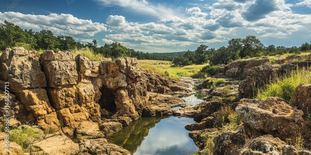 Obraz premium Explore the vast beauty of Makoshika State Park, known as the largest state park, where stunning landscapes and rich history create an unforgettable experience in this natural wonder of wildlife and
