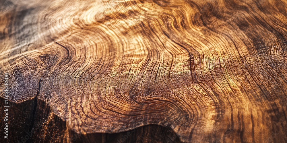 Naklejka premium Close up of brown wood texture highlighting the intricate details and patterns found in rich brown wood texture, showcasing the natural beauty and warmth of brown wood texture.