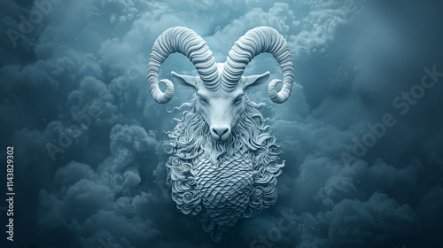 Mystical Ram in Smoke: A ma...