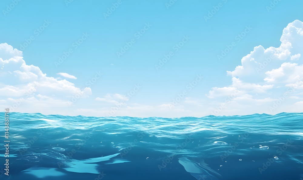 Fototapeta premium water Image clean simple background,generation AI